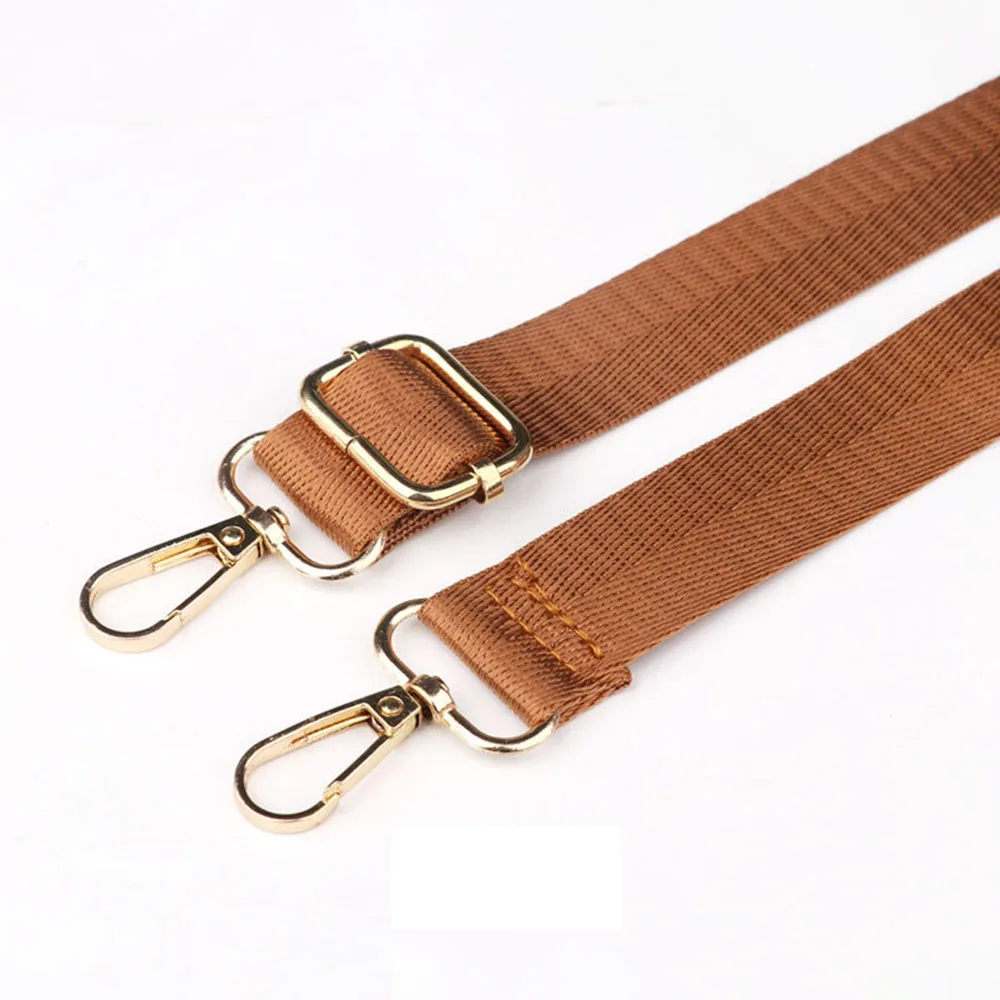 Sangle de sac en nylon pour femme, large sangle de remplacement, 1.3m de long, accessoires de messager, initiée: Chocolat