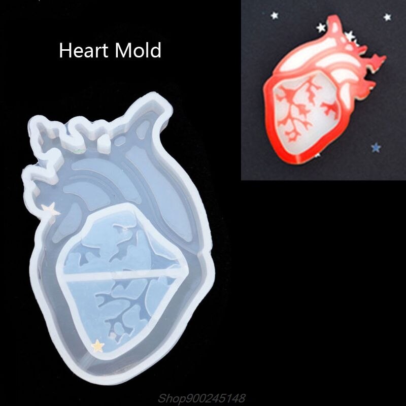 Balena Cat Cuore Fantasma Sabbie Mobili Del Pendente Della Resina Del Silicone Stampo In Resina Epossidica Strumento di Creazione di Gioielli Catena Pendente di Fascino Del Mestiere Strumenti: 5