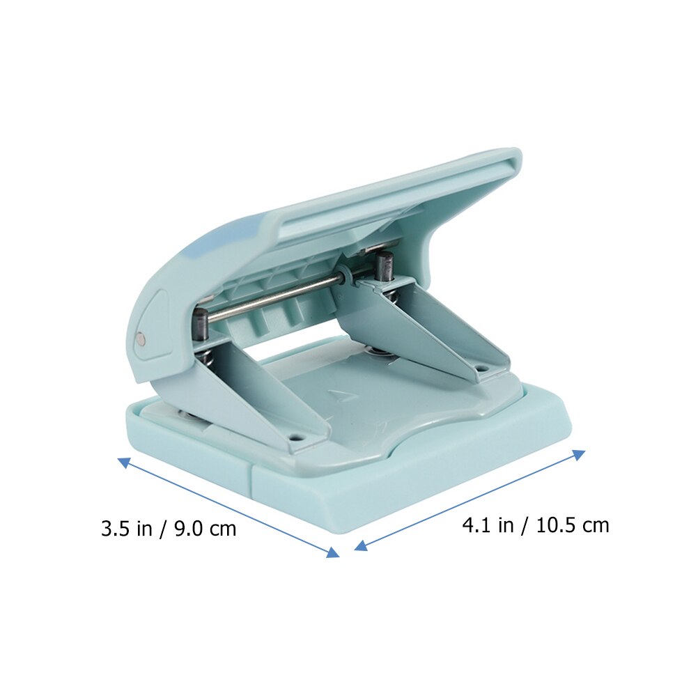 Hole Punch Tool Manual Punching Machine 2-Hole Puncher Loose-leaf Puncher (Random Color)