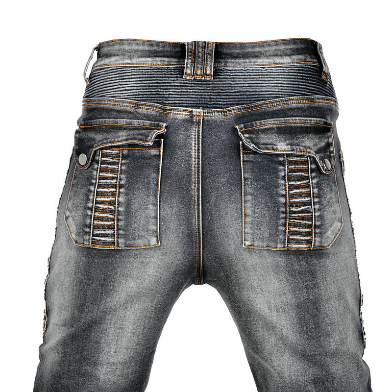 Retro Mannen Motorbroek Aramid Motorfiets Jeans Beschermende Kleding Rijden Tourmotor Broek Motorcross Kevlar In Knie