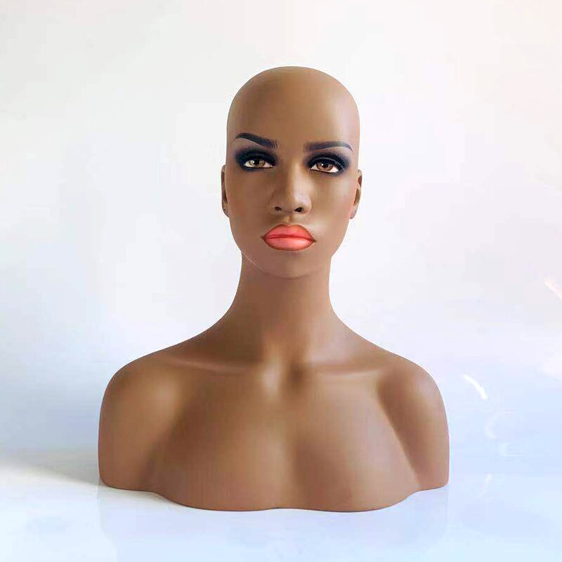 Female Realistic Mannequin Head Fiberglass Display Wig Jewelry Hat Glasses Headset Mold Stand Women Model Head No.06