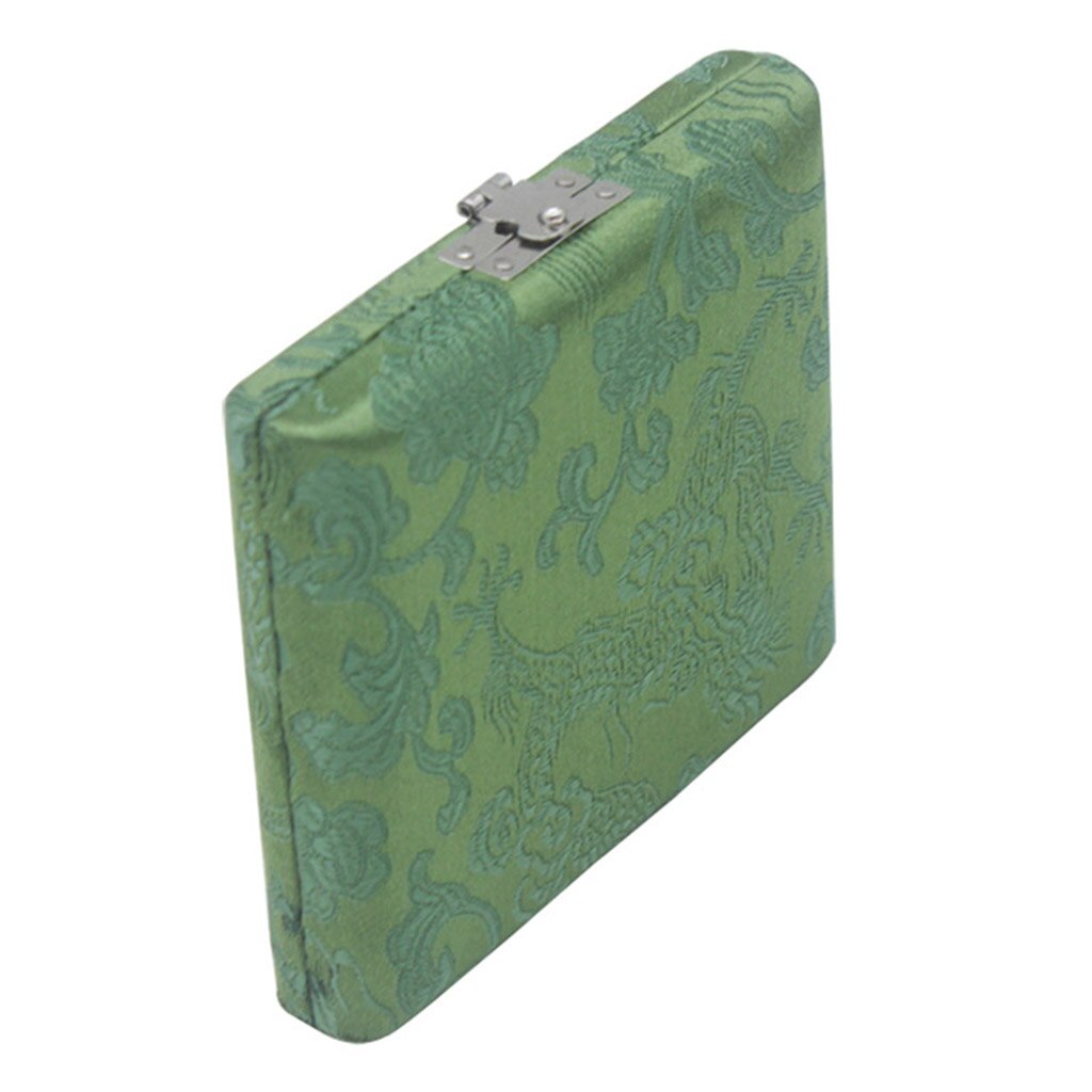 Caja de almacenamiento para guardar lengüetas, estuche de madera verde Oboe, 6 unidades