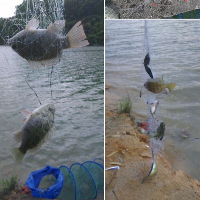 Copper Spring Shoal Fishing Net with Night Luminous Beads Ball Bearing Solid Ring Fishing Connector Freshwater Fishing Tool