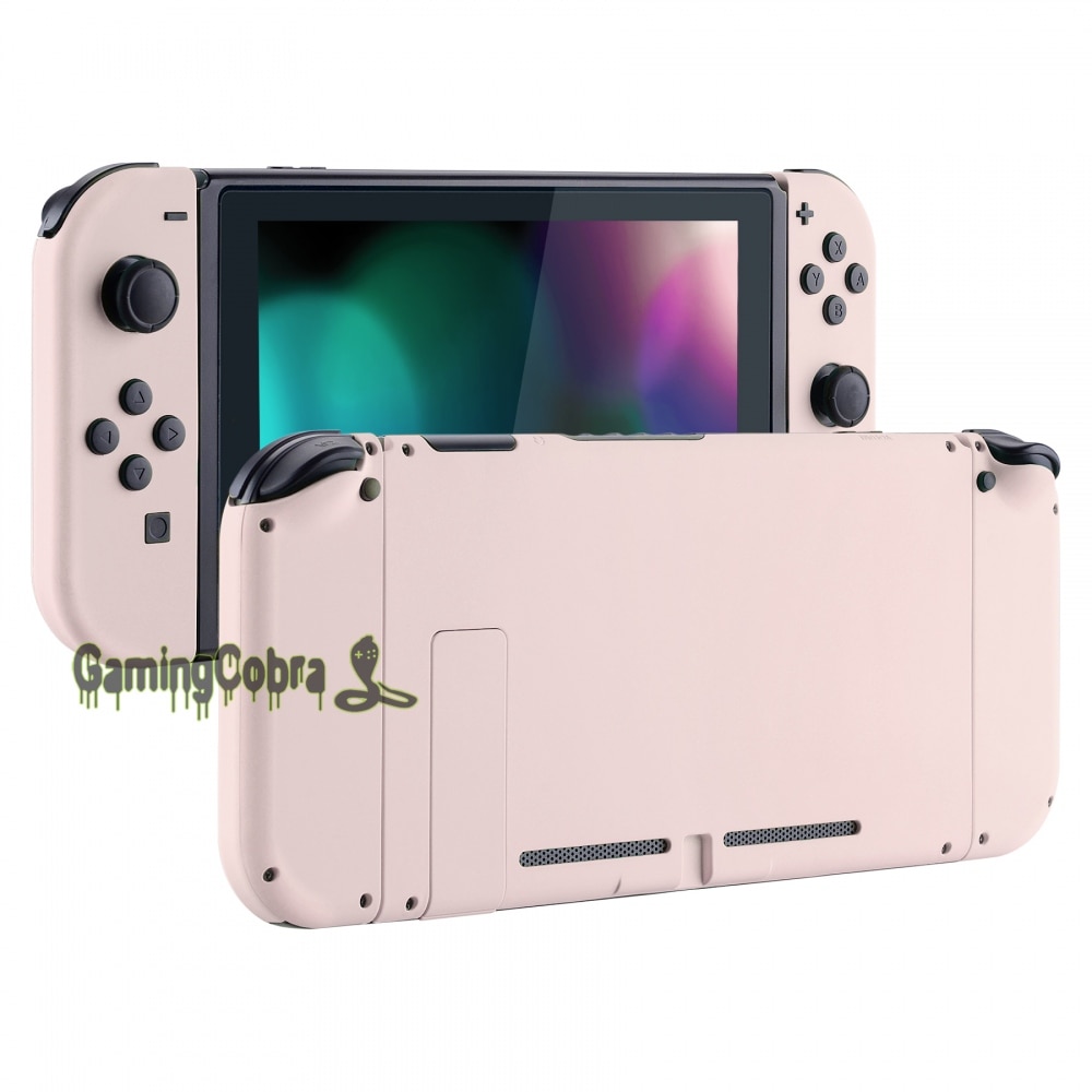 Soft Touch Grip Sakura Roze Console Back Plaat Met Controller Behuizing Shell Case Met Volledige Set Knoppen Voor Nintendo Switch