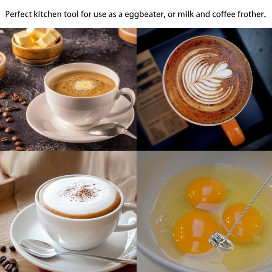 Genopladelig elektrisk mælkeæggeskummer 3 hastigheder multifunktionel håndholdt skummaskine til æg latte chokolade matcha