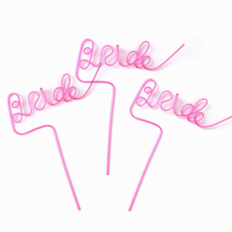 Bridal Shower Bachelorette hen Party Bride to be Wedding engagement bridesmaid table centerpiece decoration favor straw