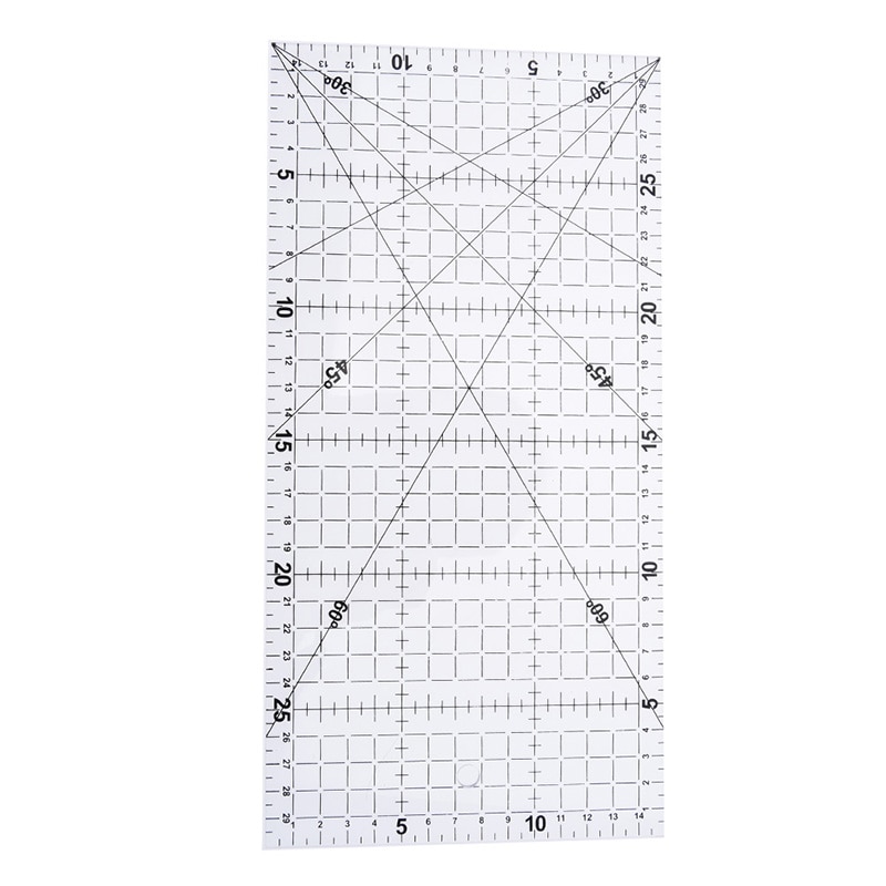 1 Pc Transparent Patchwork Acrylic Material Ruler School QuiltinRuler Scale Tools Supplies 15 * 30cm