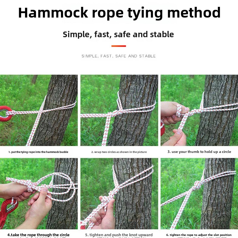 Indoor Outdoor Canvas Hammock Swing Chair Single Double Person Anti-Tip Camping Swings Bend Rod Bed for Sports And Entertainment