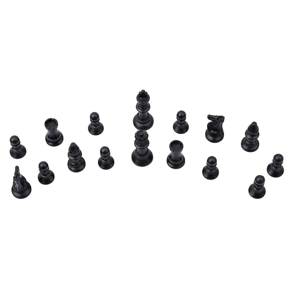 32Pcs/Set Black &amp; White Plastic Medieval Chess Pieces Game Chessmen 65/75/95mm: Yellow