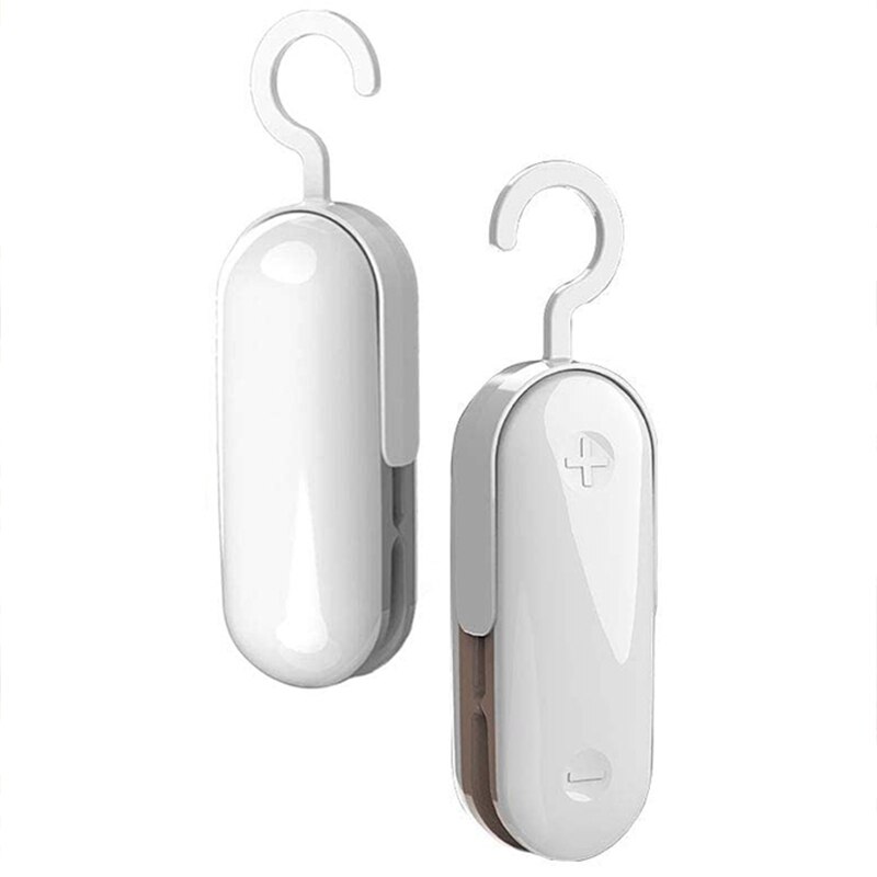 Mini zaksealer,  (2- pack) draagbare vacuüm sealers, zaksealer warmte seal , 2 in 1 warmte sealer en snijder handheld