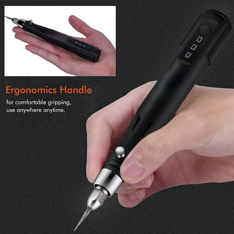 30W Corded Rotary Power Tool Kit Mini 3 Speeds Adjust Grinding Machine Lightweight Nail Drill USB Engraving Pen