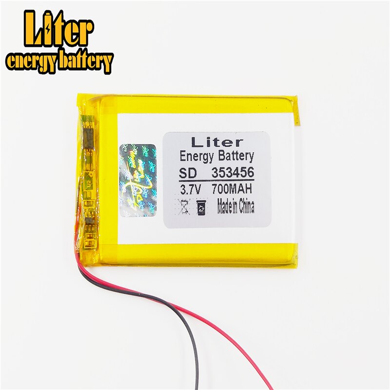 353456 3.7V 700mah batterie au Lithium polymère avec panneau de Protection pour produits numériques Bluetooth GSP