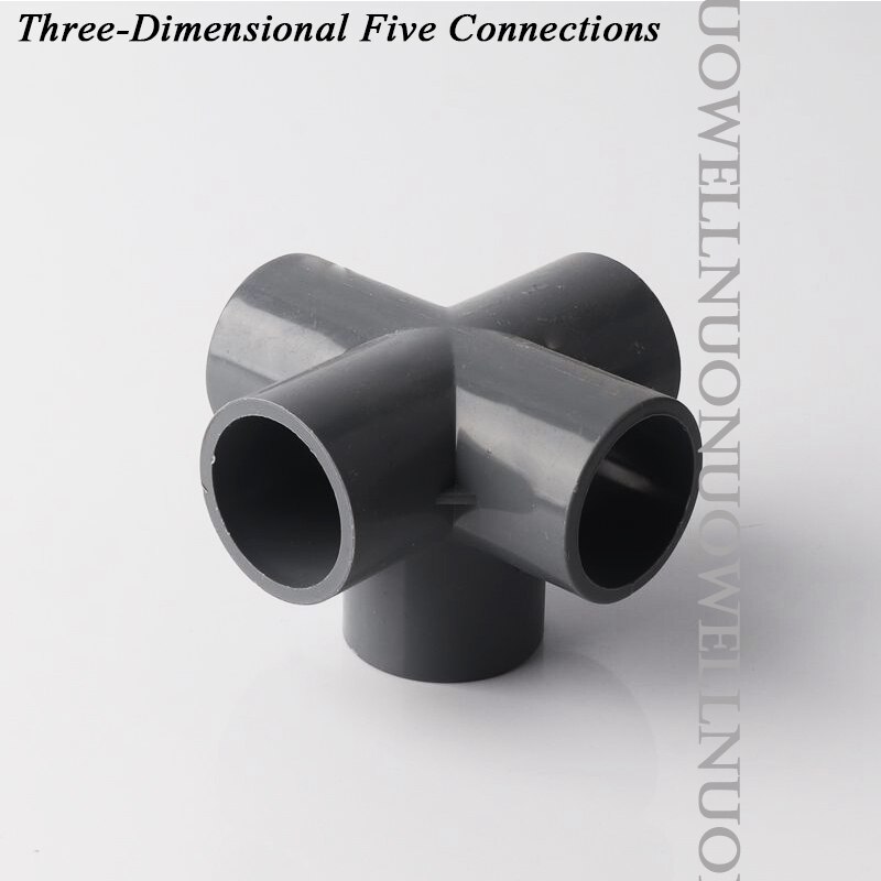 10Pcs 20 25 32 40 Mm Pvc Pijp Vijf-Weg Connector Drie-Dimensionale Aansluitingen Voor Diy Kledingkast tent Kas Skelet Gezamenlijke