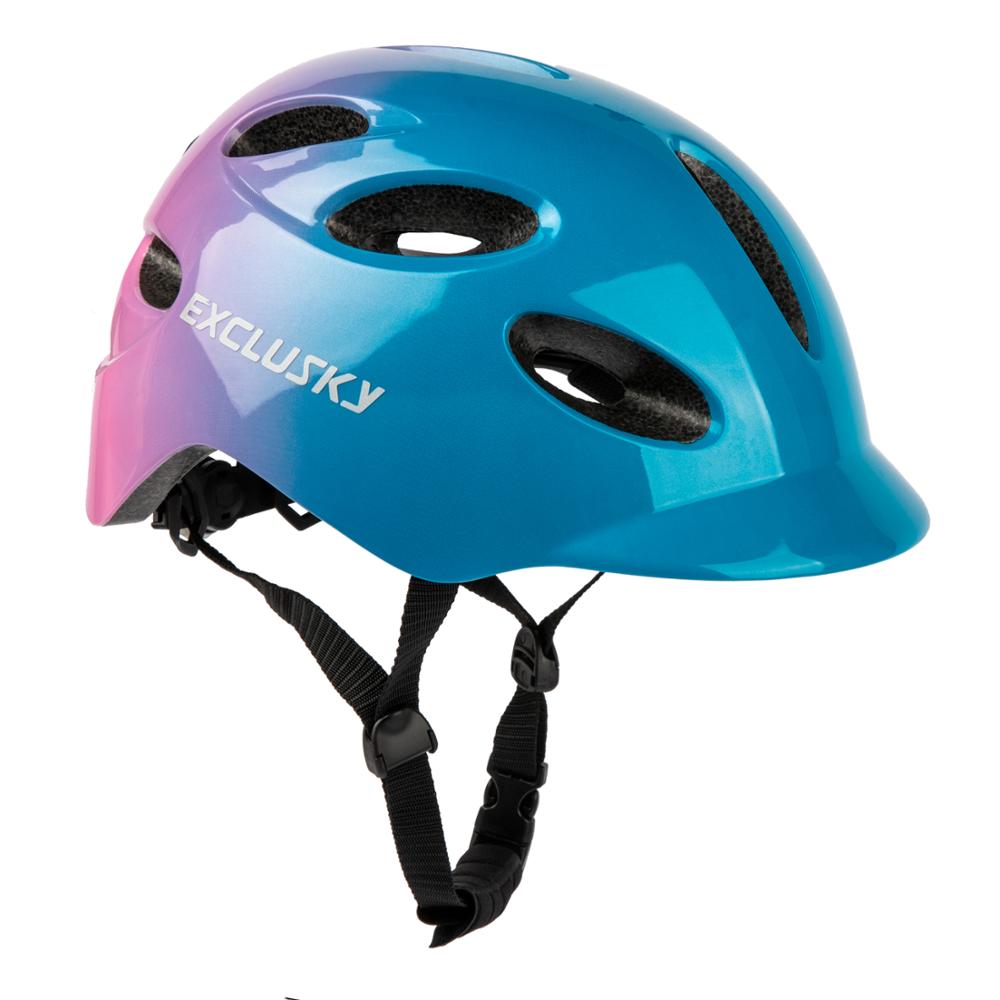 EXCLUSKY Adult Rechargeable USB Safety LED Road Cycling Bicycle Light Helmet Size M and L CE CPSC Certification: MULTI / L   59-62cm
