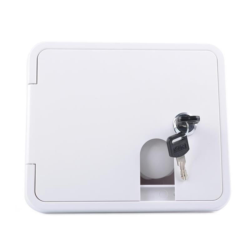 Compuerta de entrada de relleno de agua por gravedad de ventilación de 1/2 pulgadas para casas de caravana, Material ABS estabilizado UV con llaves