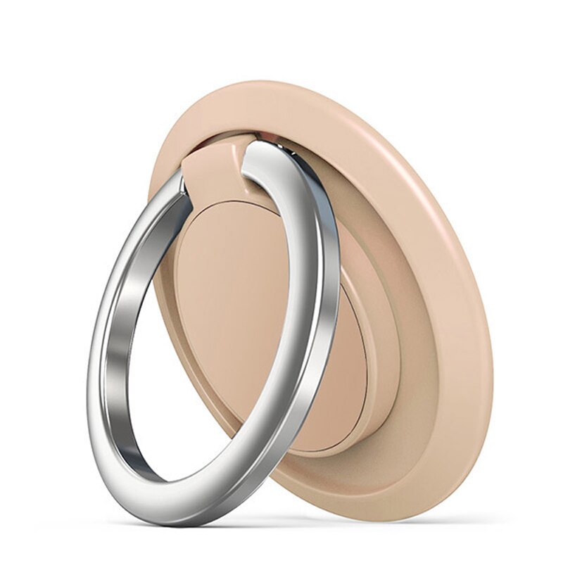 Anillo de dedo Universal para teléfono móvil, soporte para Smartphone, iPhone XS, Huawei, Samsung: A19-light beige