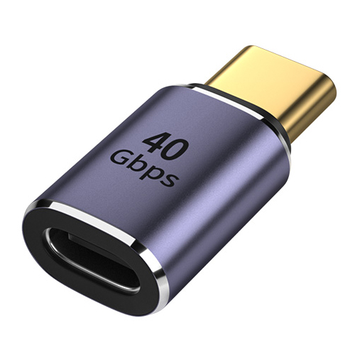 USB4.0 40Gbps OTG C-type 90 degree Adapter 100W 5A USB C to Type C Fast Charging Converter USB C Data Adapter For Macbook 8K60HZ: WHITE