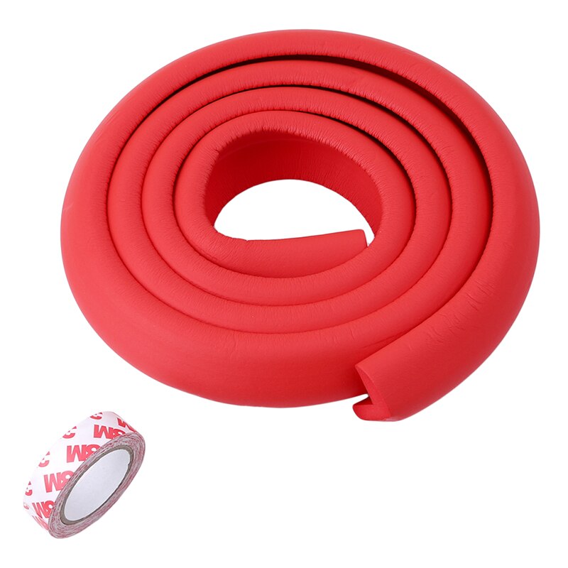 Productos de seguridad para niños, Protector de muebles de borde de mesa de vidrio, barra de choque de Horror, Protector de choque de espuma de esquina, Protector de colisión de 200cm: red