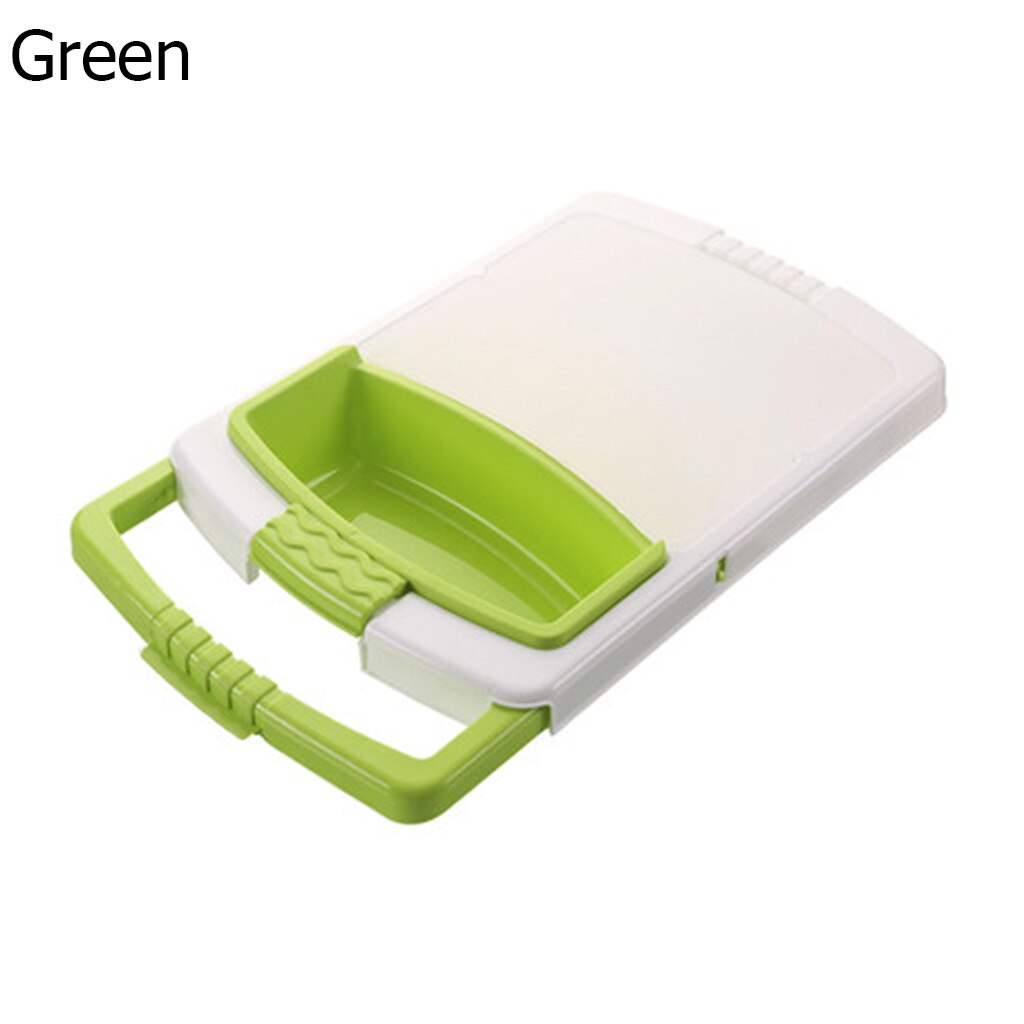Kitchen Chopping Blocks Cutting Board Multifunction Sinks Drain Basket Vegetable Meat Tools Kitchen Accessories Chopping Board: Green