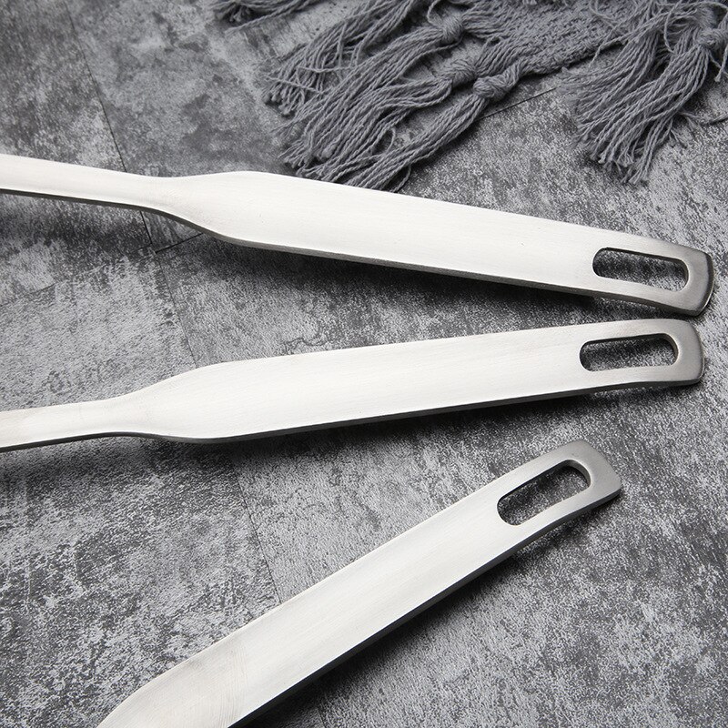 4-Piece Stainless Steel Cooking Tools Set, Nonstick Kitchen Utensils Set - Turner Soup Ladle Strainer