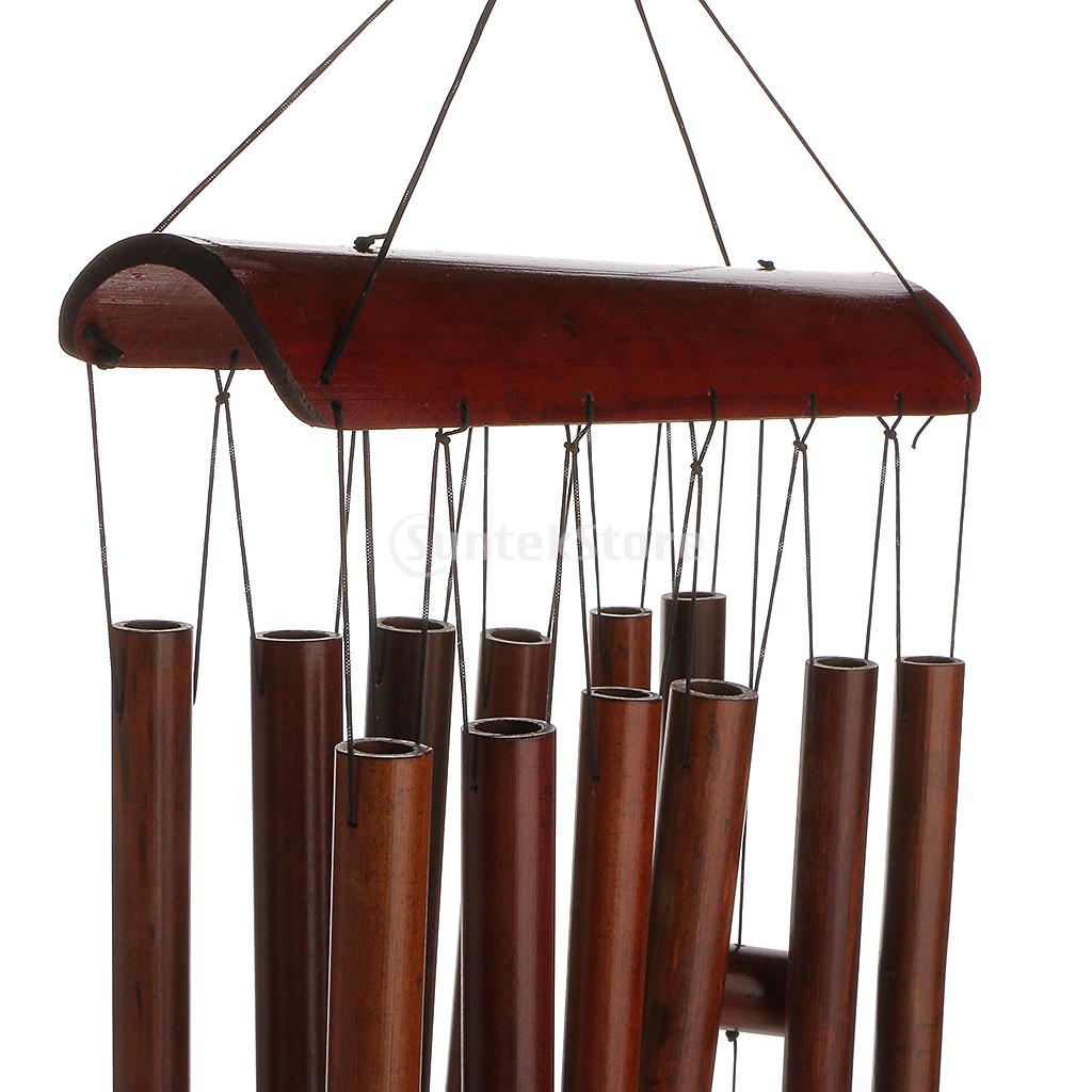 MagiDeal Große Bambus Windspiele Handy, Mobiltelefon Windchime Kirche Glocke Hängen Dekoration Wohnkultur Handwerk Feng Shui Ornament