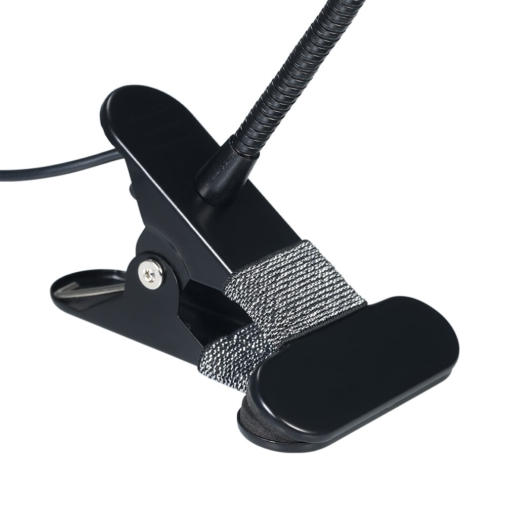 Multifunktionel ledet lys usb ultraviolet hærdningslampe led sort lys svanehals lys med klemme uv lysarmatur sort lampe