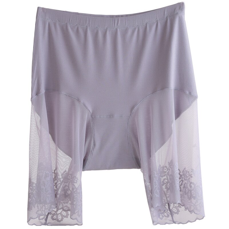 Plus Size Shorts Under Skirt Sexy Lace Anti Chafing Thigh Safety Shorts Ladies Pants Underwear Large Size Safety Pants Women
