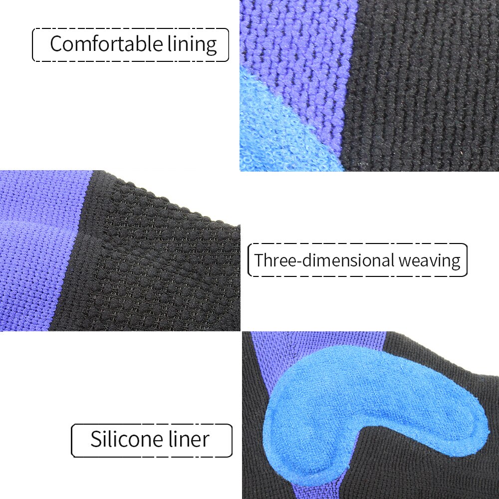 TopRunn Foot Socks Ankle Brace Compression Support Sleeve with Silicone Gel-Boosts Recovery from Joint Pain,Sprain, Heel Spur