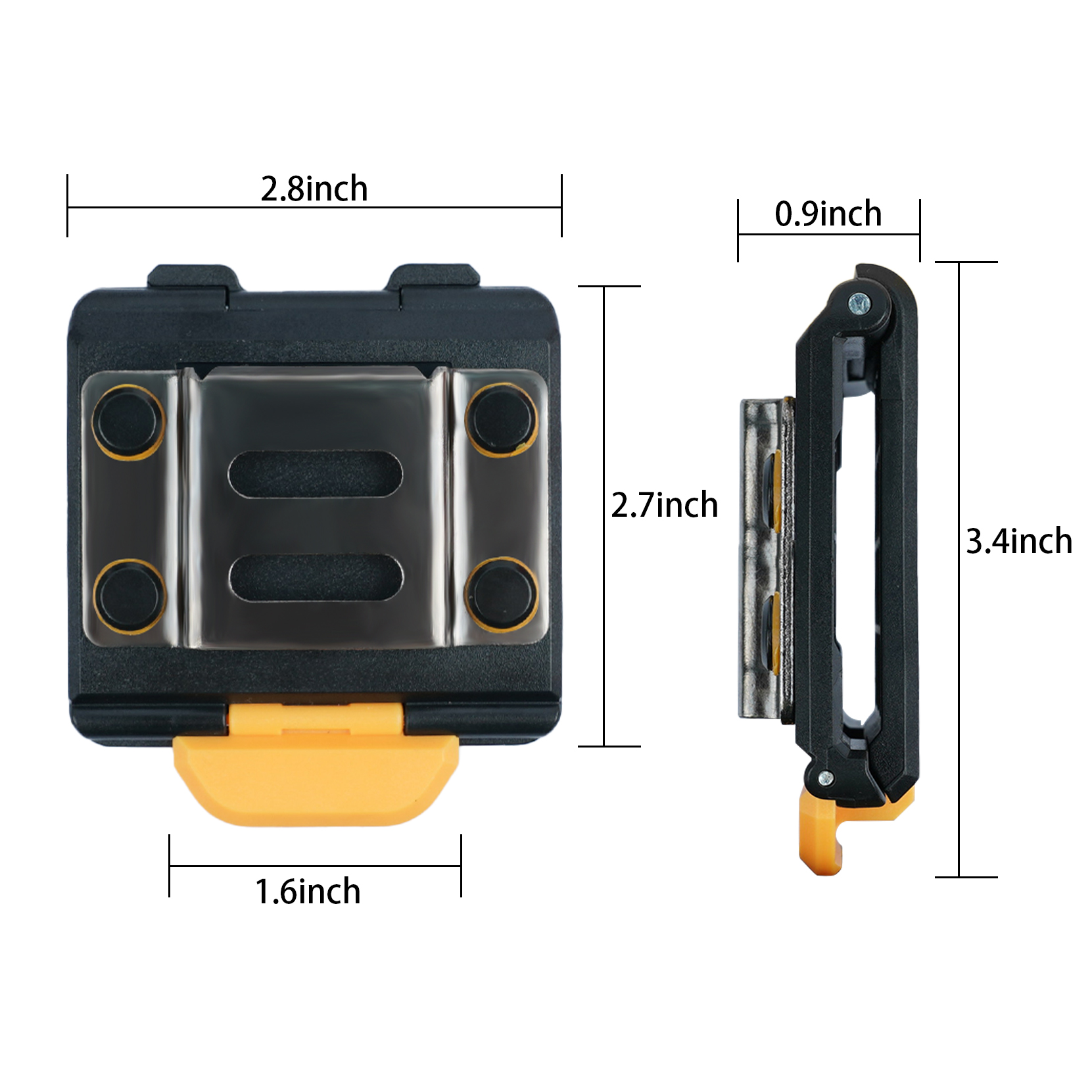 Meetlint houder, riem meetlint houder met 1 meetlint riem clip riem meetlint clip, clip-on meetlint houder