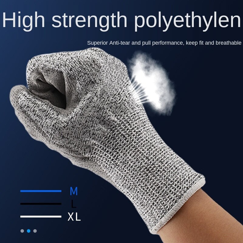 1pair Universial Anti-cut Gloves Safety Cut Proof Resistant Waterproof Garden Safety Emulsion Gloves