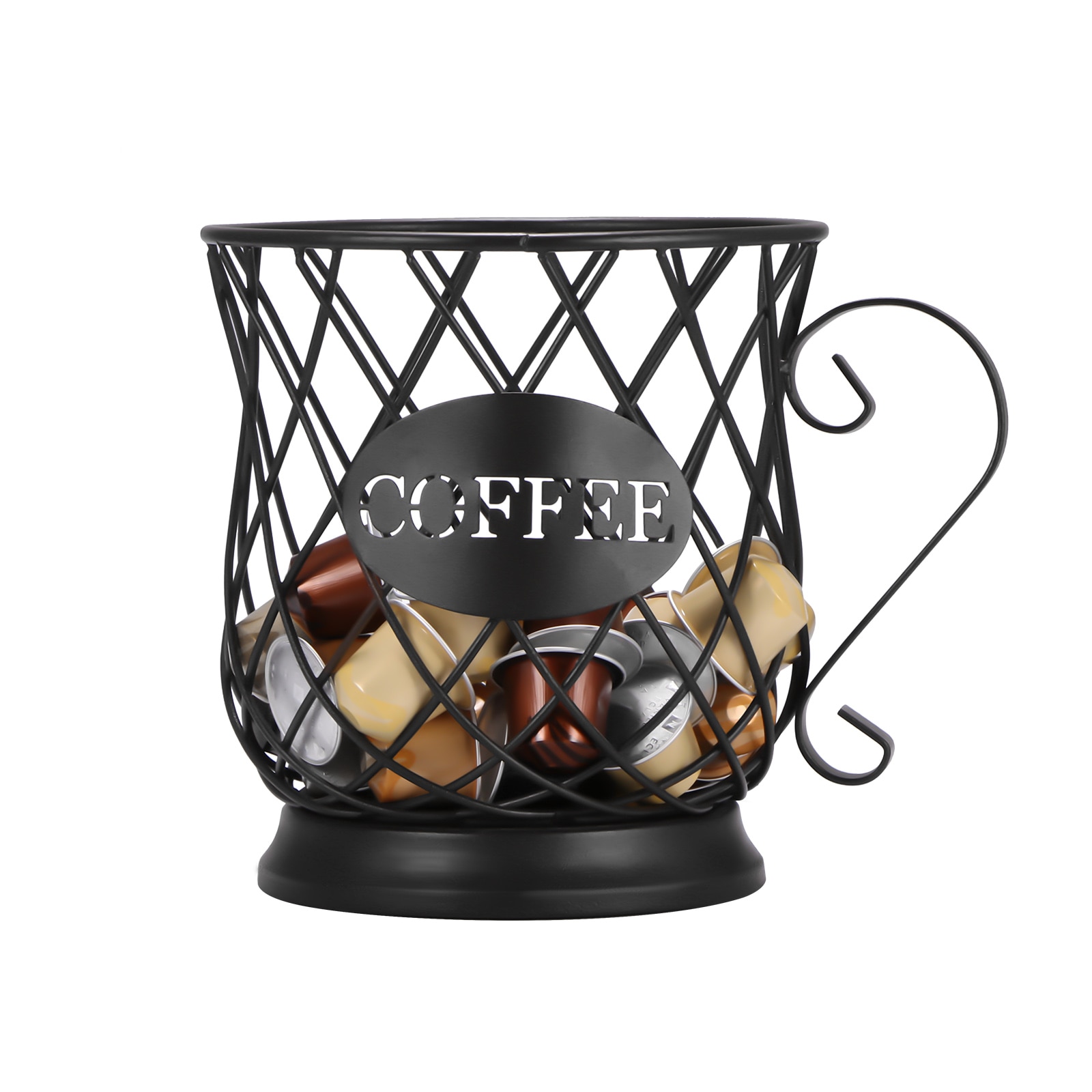 Panier de rangement en fer à café, pour Capsules de Nespresso, dosettes de Gusto Dolce, bureau, café, organisateur de cuisine, Rack de rangement