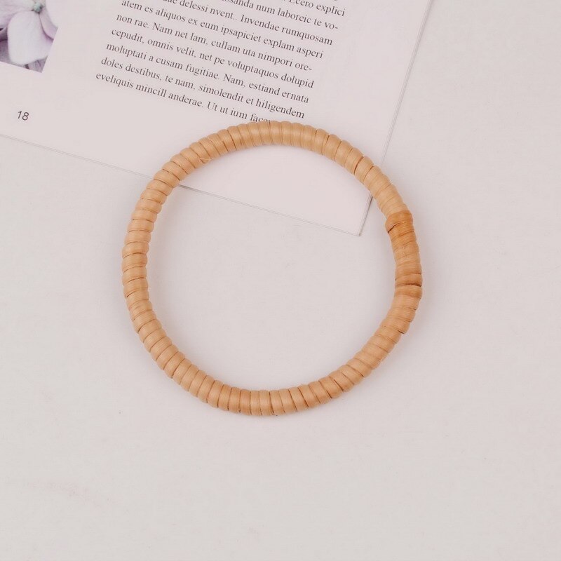 Trendy Houten Charm Bangle Voor Vrouwen Meisjes Bohemen Accessoire Rotan Weven Braceletr Hout Armbanden Set: small