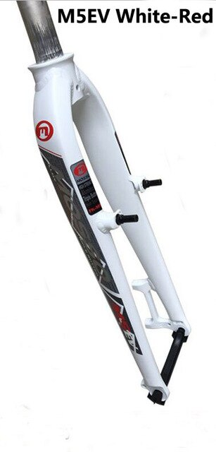 neue modell Mosso M5 MD5 M5E M5EV M6 MTB mountainbike gabel für v + Rabatt bremse 26" 27,5 "29" Fahrrad Vordere fest Ultraleicht gabel: M5EV Weiß rot