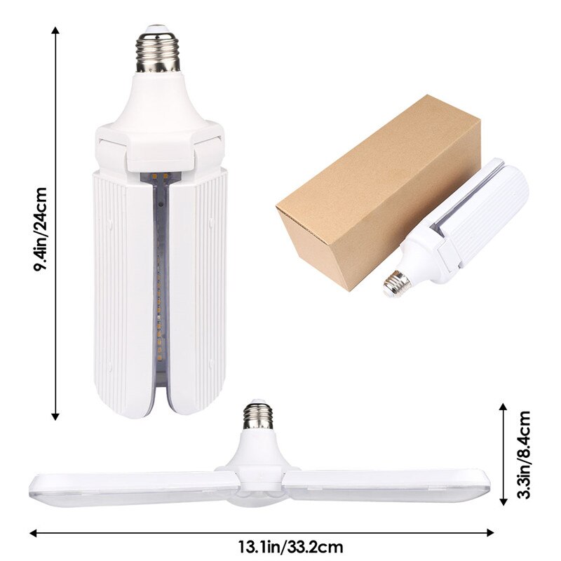 Demiawaking Pflanzenlampe E27 Vollspektrum LED – 58W, Für Gemüse, Blumen & Hydrokultur