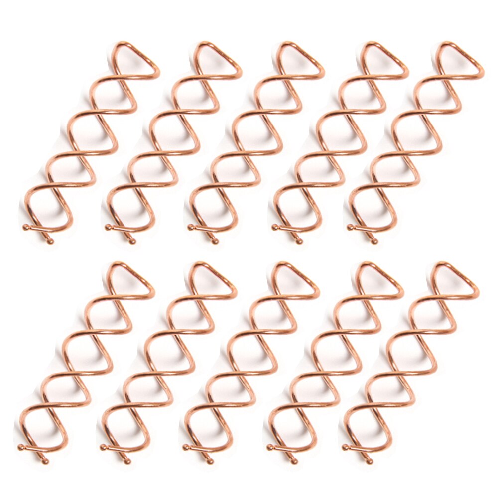 Furling Girl Pack of 6/10 Black Silver Gold Metal Spiral Hair Pin Hair Clip Bridal Wedding Accessories with Protection Tips: Rose Gold 10 pcs