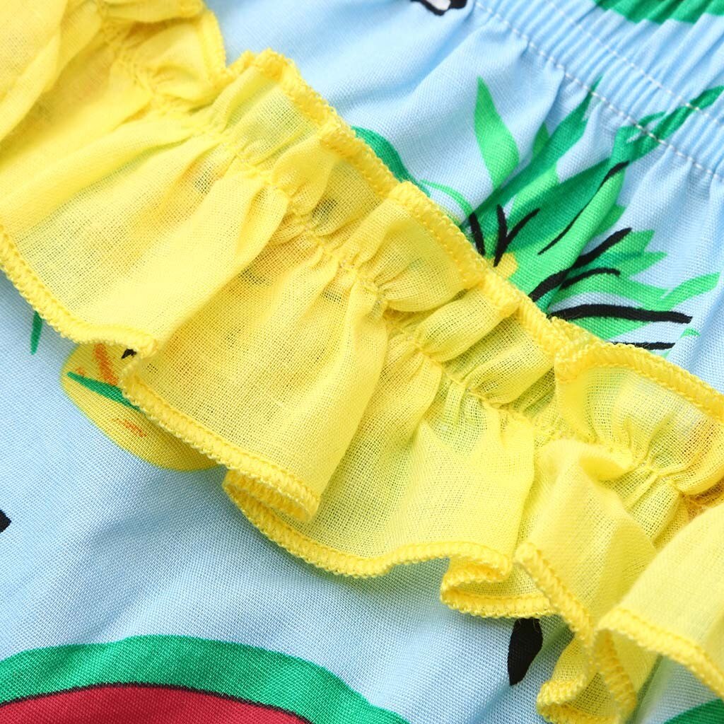 Dzieci dzieci bikini dziewczęce plaża nadruk arbuz strój kąpielowy + spodenki stroje kąpielowe dla dziewczyn zestaw kantar ubranka dla dzieci strój kąpielowy Biquini45