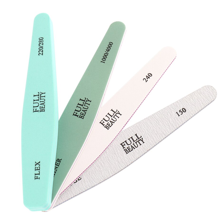 Nagelbuffert fil set slipblock svamp naglar polerverktyg kit gel nagellack remover manikyr verktyg  ji1798: 1798 4 st-set