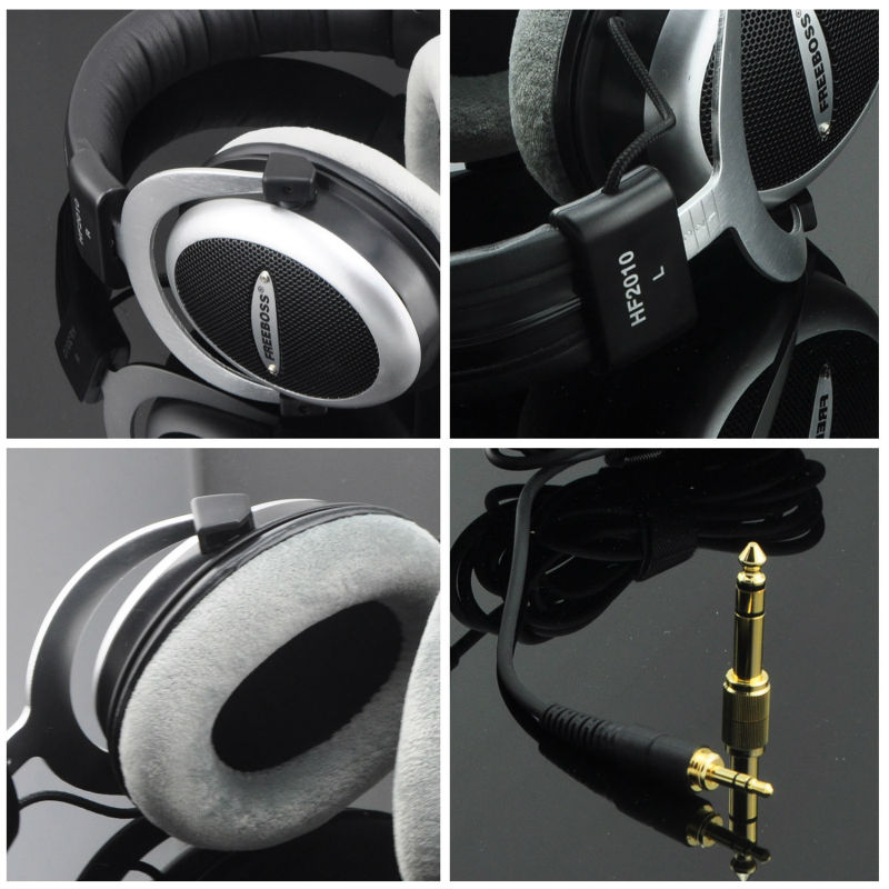 FREEBOSS-auriculares de alta fidelidad HF2010, cascos Hi-Fi semiabiertos por encima de la oreja, enchufe 3,5 6,3, diadema ajustable y ligera