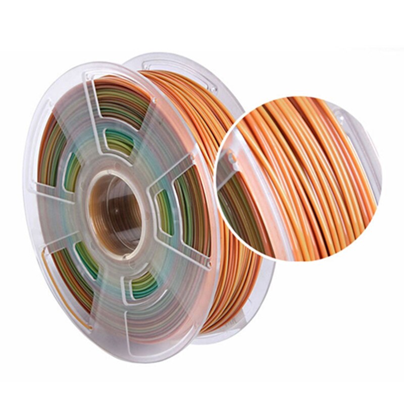 3D Printer Filament 1.75mm PLA Rainbow 250g 500g 1kg 3D Printing Plastic Polychrome Material Colorful Pla Filament for 3D Printe