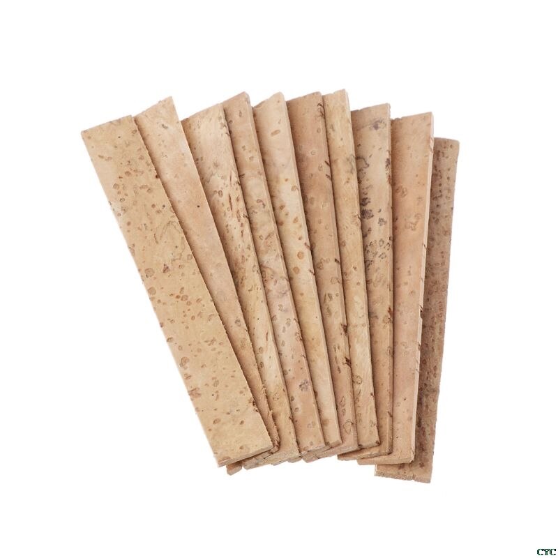 10pcs Clarinet Cork Bb Joint Corks Sheets For Saxophones Musical Instruments 81*11*2mm