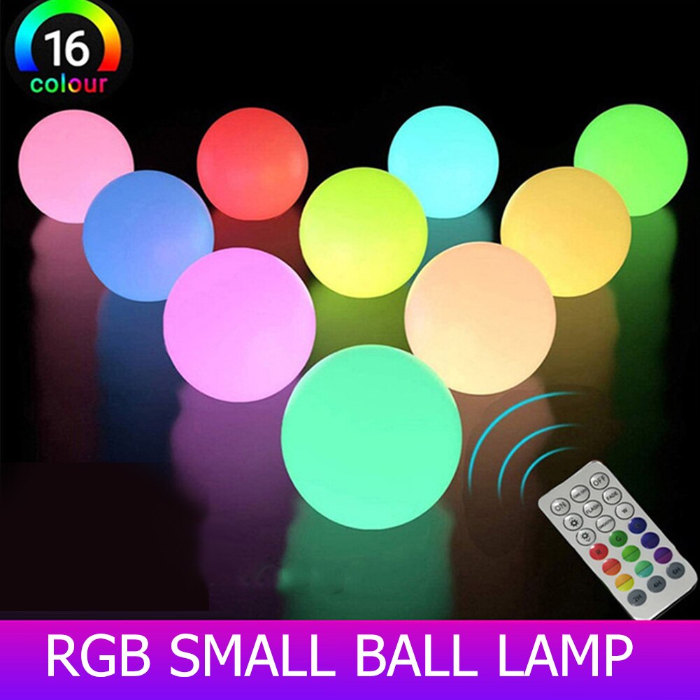Drijvende Zwembad Licht Led Bal Licht Rgb Afstandsbediening Waterdichte Lichtgevende Bad Zwembad Bal Licht Home Party Verlichting