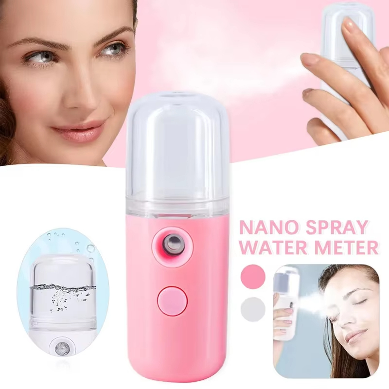Mini-Luftbefeuchter, 30 ml, für Auto, Zuhause, Büro, tragbar, wiederaufladbar, klein, kabellos, persönlicher Gesichtssprüher, kühler Nebelhersteller, Luftbefeuchter