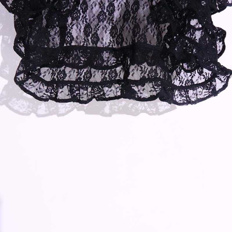 Original Flamenco Spitze Schulter Kleider Getragen Durch Frauen LA06