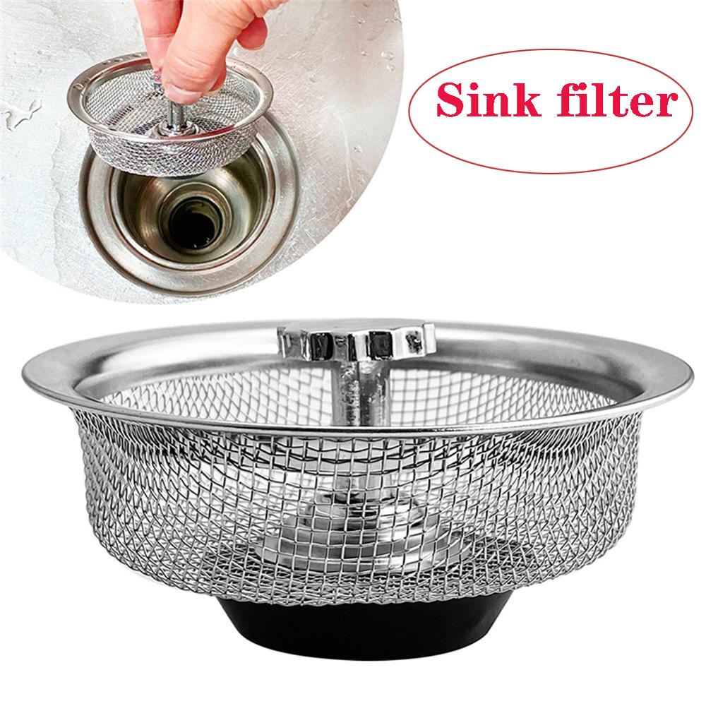1Pc Rvs Water Stopper Badkamer Gootsteenzeefje Water Filter Plug Aanrecht Accessoires Badkamer Haar Catcher: Default Title