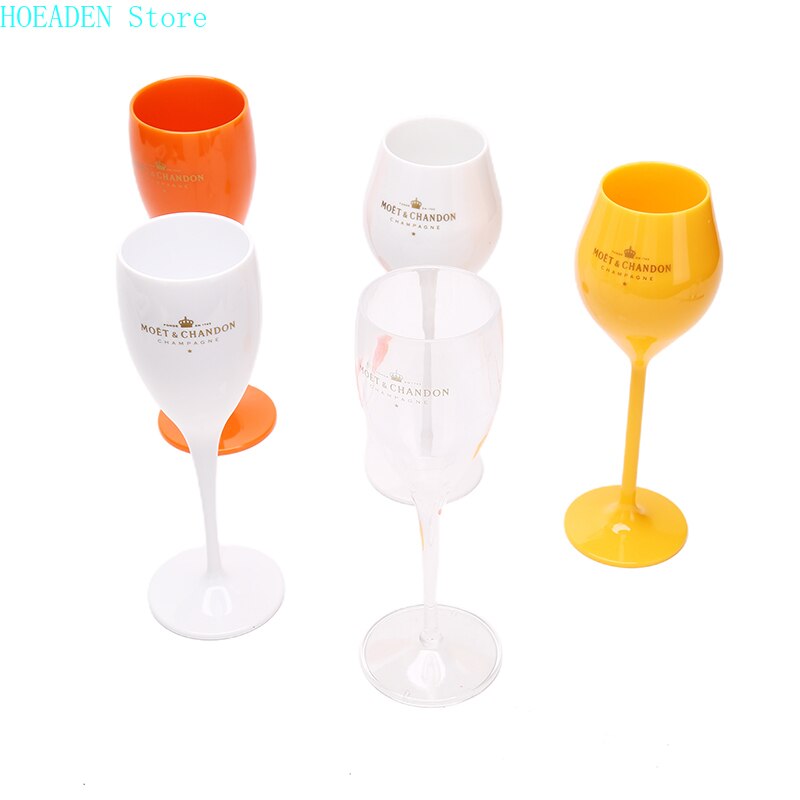 Fabriks plast vinglas ps akryl pc plastik glas champagne fest glas vinglas