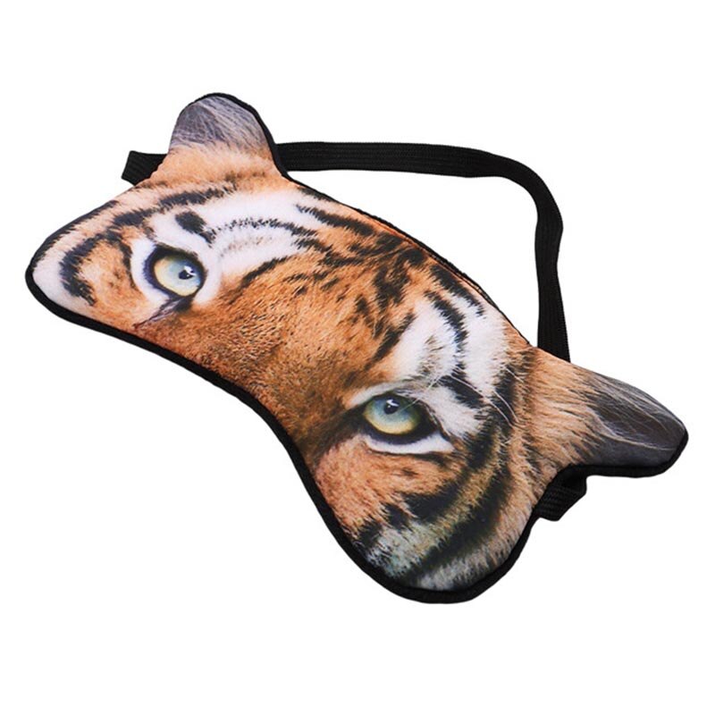 tiger rev hund 1pc tegneserie avslappende er eller komprimere øyenskygge maske bandasje på øynene til sove sovemaske
