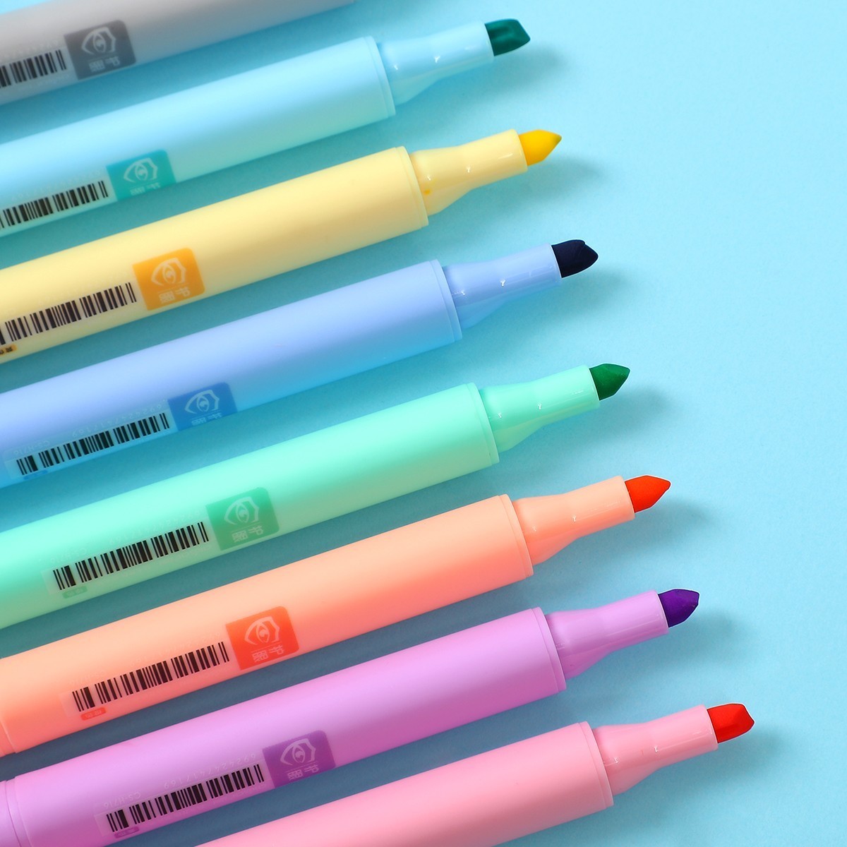 8 Stks/set Macaron Serie Highlighter Kleur Modellering Fluorescerende Pen Kawaii Marker Pen Voor Bullet Joural Schoolbenodigdheden