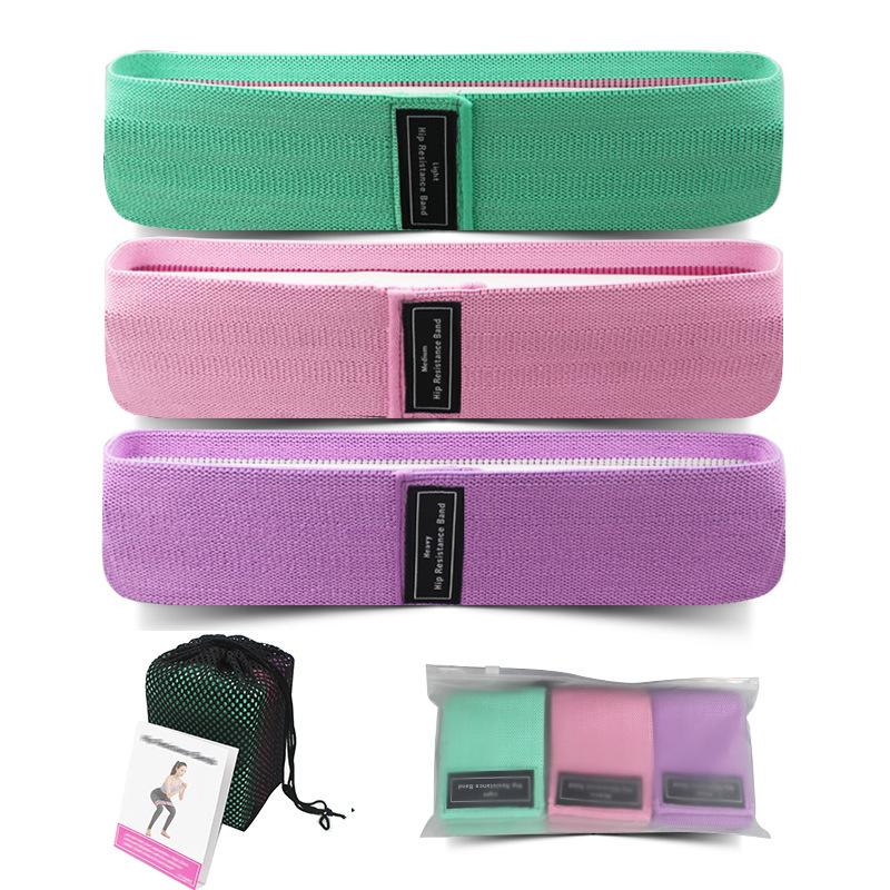 Resistance Bands Fitness Booty Bands 3-Piece Set Fitness Rubber Expander Elastic Band for Home Workout Exercise Equipment