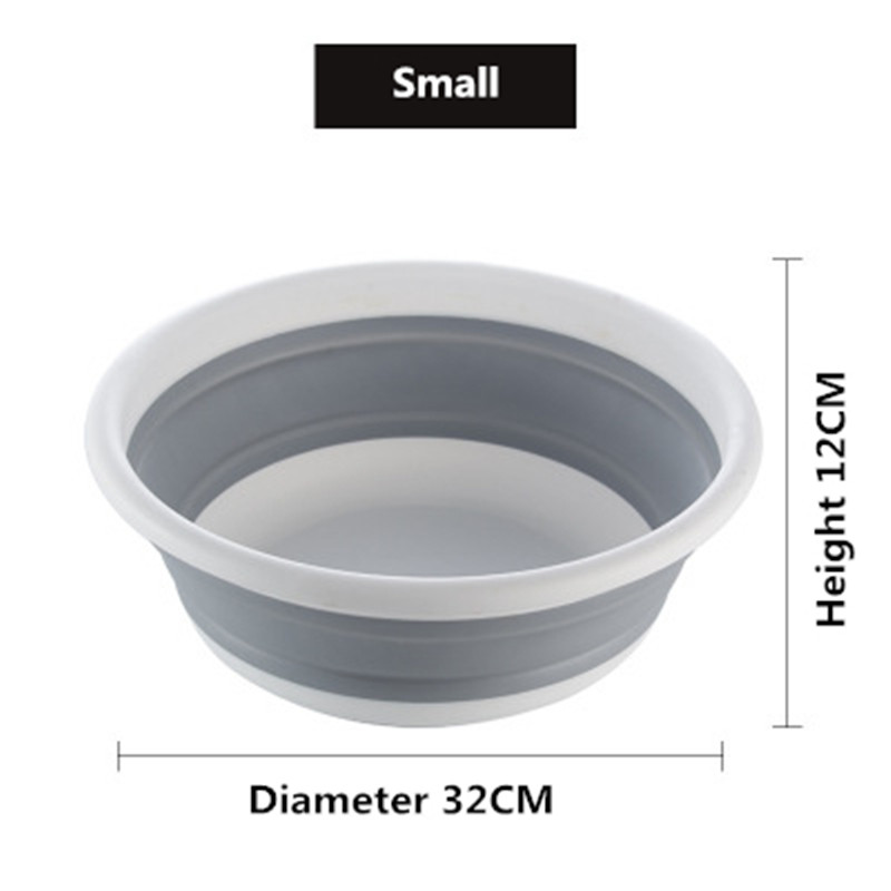 opvouwbare wastafel intrekbare huishouden wassen schuim voet draagbare reizen outdoor auto wassen wastafel wastafel: small 5L