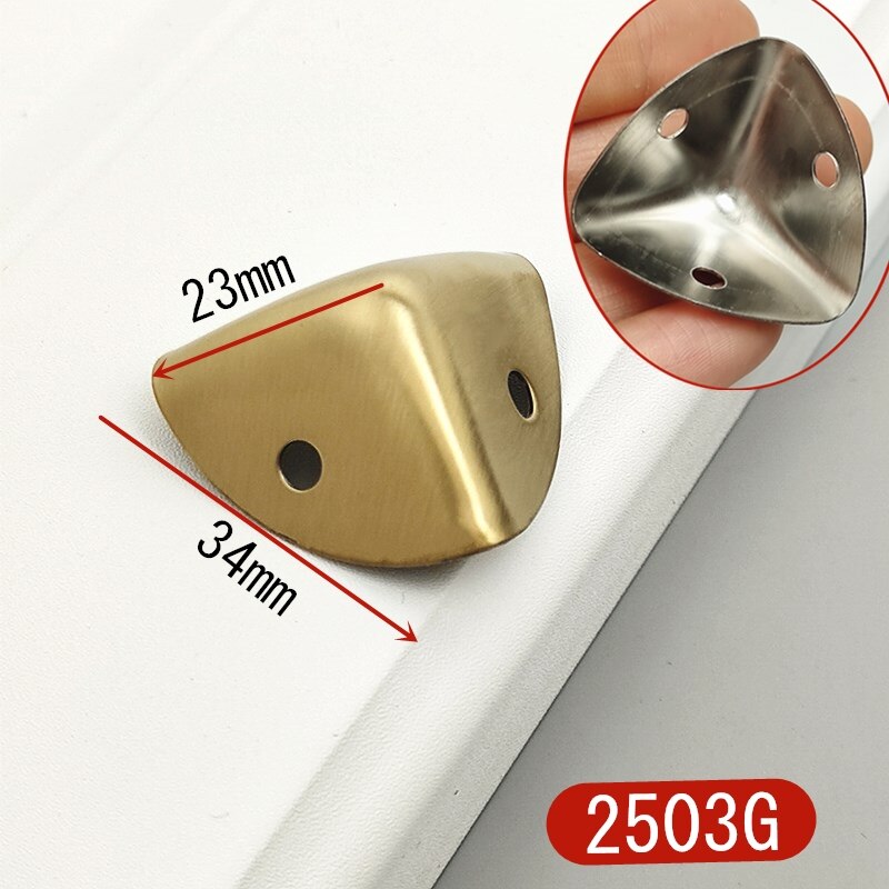 20Pcs Drie-Kleur Meubels Voet Decoratieve Diy Geschenkdoos Hout Case Been Hoek Protector Decoratieve Voeten Vier-legged Voet Suppor: 2503G  20PCS